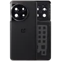 Back Cover Glass With Camera Lens Bracket Compatible For OnePlus 11 (Titan Black)