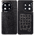 Back Cover Glass With Camera Lens Bracket Compatible For OnePlus 11 (Titan Black)