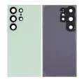 Back Cover Glass With Camera Lens Compatible For Samsung Galaxy S24 Ultra 5G (No Logo) (Aftermarket Plus) (Titanium Green)