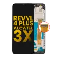 LCD Assembly With Frame Compatible For T-Mobile Revvl 4 Plus (5062 / 2020) / Alcatel 3X (5061 / 2020) (Refurbished) (Black)