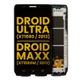 LCD Assembly With Frame Compatible For Motorola Droid Ultra (XT1080 / 2013) / Droid Maxx (XT1080M / 2013) (Refurbished) (Black)