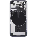 Back Glass With Steel Plate With Wireless NFC Charging MagSafe Magnet & Flashlight Flex Compatible For iPhone 14 (Used OEM Pull: Grade A) (Purple)