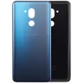 Back Cover Glass With Adhesive Pre-Installed Compatible For LG G7 One (New Moroccan Blue)