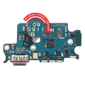 Charging Port Board With Sim Card Reader Compatible For Samsung Galaxy S23 5G (S911B) (International Version) (Premium)