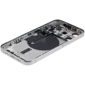 Back Housing W/ Small Pre-Installed Compatible For iPhone 15 Pro (International Version) (Used OEM Pull: Grade A) (White Titanium)