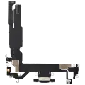 Charging Port Flex Cable Compatible For iPhone 16 (Aftermarket Plus) (Black)