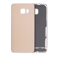 Back Cover Glass Compatible For Samsung Galaxy S6 Edge (No Logo) (Aftermarket Plus) (Gold)