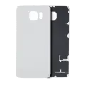 Back Cover Glass Compatible For Samsung Galaxy S6 (No Logo) (Aftermarket Plus) (White)
