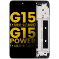 LCD Assembly With Frame Compatible For Motorola Moto G15 (XT2521-3 /2025) / G15 Power (XT2521-5 /2025) (Refurbished) (All Colors)