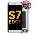 OLED Assembly With Frame Compatible For Samsung Galaxy S7 Edge G935A (North American Version) (Refurbished)  (Silver)