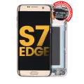 OLED Assembly With Frame Compatible For Samsung Galaxy S7 Edge G935A (North American Version) (Refurbished) (Gold Platinum)