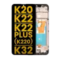LCD Assembly With Frame Compatible For LG K20 (2020) / K22 / K22 Plus (K220) / K32 (Refurbished) (Black)
