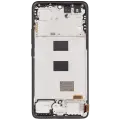 OLED Assembly With Frame Compatible For Xiaomi Redmi Note 14 5G / Poco M7 Pro 5G (Refurbished) (Midnight Black)