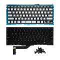 Keyboard W/ Backlight & Screws (US English) Compatible For MacBook Pro 15" Retina (A1398 / Mid 2012 / Late 2013 / Mid 2014 / Mid 2015)