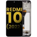 LCD Assembly With Frame Compatible For Xiaomi Redmi 10 (2022) (Refurbished) (All Colors)  