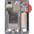Mid-Frame Housing Compatible For Samsung Galaxy S25 Ultra (US & International Version) (Titanium Jet Black)