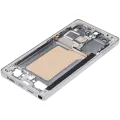 Mid-Frame Housing Compatible For Samsung Galaxy S25 Ultra (US & International Version) (Titanium White Silver)