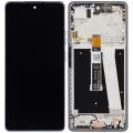 LCD Assembly With Frame Compatible For Motorola Moto G Power 5G (XT2515 / 2025) (Refurbished) (Slate Gray)