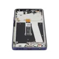 LCD Assembly With Frame Compatible For Motorola Moto G Power 5G (XT2515 / 2025) (Refurbished) (Slate Gray)
