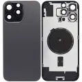 Back Glass With Steel Plate With MagSafe Magnet Pre-Installed Compatible For iPhone 16 Pro Max (Service Pack) (Black Titanium) 