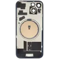 Back Glass With Steel Plate With MagSafe Magnet Pre-Installed Compatible For iPhone 15 (Service Pack) (Blue)