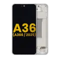 OLED Assembly With Frame Compatible For Samsung Galaxy A36 5G (A366 / 2025) (Refurbished) (White)