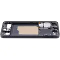 Mid-Frame Housing Compatible For Samsung Galaxy S25 5G (US & International Version) (Blue Black)