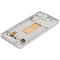OLED Assembly With Frame Compatible For Samsung Galaxy A54 5G (A546 / 2023) (US & International Version) (Refurbished) (White)