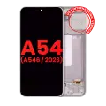 OLED Assembly With Frame Compatible For Samsung Galaxy A54 5G (A546 / 2023) (US & International Version) (Aftermarket Plus) (White)