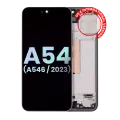 OLED Assembly With Frame Compatible For Samsung Galaxy A54 5G (A546 / 2023) (US & International Version) (Service Pack) (Graphite)