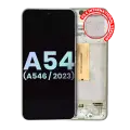 OLED Assembly With Frame Compatible For Samsung Galaxy A54 5G (A546 / 2023) (US & International Version) (Service Pack) (White)