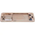 OLED Assembly With Frame Compatible For Samsung Galaxy S25 5G  (US & International Version) (Refurbished) (Pink Gold)