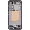 OLED Assembly With Frame Compatible For Samsung Galaxy S25 5G (US & International) (Refurbished) (Silver Shadow)