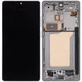OLED Assembly With Frame Compatible For Samsung Galaxy S25 Ultra 5G (Refurbished) (US & International) (Titanium White Silver)