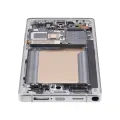 OLED Assembly With Frame Compatible For Samsung Galaxy S25 Ultra 5G (Refurbished) (US & International) (Titanium White Silver)