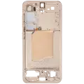 Mid-Frame Housing Compatible For Samsung Galaxy S25 5G (US & International Version) (Pink Gold)