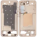 Mid-Frame Housing Compatible For Samsung Galaxy S25 5G (US & International Version) (Pink Gold)
