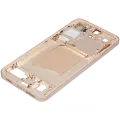 Mid-Frame Housing Compatible For Samsung Galaxy S25 5G (US & International Version) (Pink Gold)