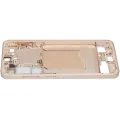 Mid-Frame Housing Compatible For Samsung Galaxy S25 5G (US & International Version) (Pink Gold)