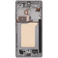OLED Assembly With Frame Compatible For Samsung Galaxy S25 Ultra 5G (Service Pack )(US & International) (Titanium White Silver)