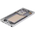 OLED Assembly With Frame Compatible For Samsung Galaxy S25 Ultra 5G (Service Pack )(US & International) (Titanium White Silver)