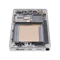 OLED Assembly With Frame Compatible For Samsung Galaxy S25 Ultra 5G (Service Pack )(US & International) (Titanium White Silver)