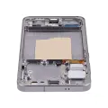 OLED Assembly With Frame Compatible For Samsung Galaxy S25 5G (US & International) (Service Pack) (Silver Shadow)
