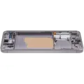 OLED Assembly With Frame Compatible For Samsung Galaxy S25 5G (US & International) (Service Pack) (Silver Shadow)