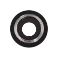 Back Camera Lens With Bracket & Bezel Compatible For iPhone 16e (Black) (Premium)