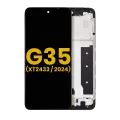 LCD Assembly With Frame Compatible For Motorola Moto G35 5G (XT2433 / 2024) (Refurbished) (All Colors)
