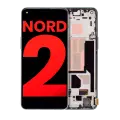 OLED Assembly With Frame Compatible For OnePlus Nord 2 5G (Aftermarket Plus) (Blue Haze)