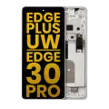 OLED Assembly With Frame Compatible For Motorola Edge Plus 5G UW (2022) / Edge 30 Pro (XT2201-1/4) (Refurbished) (Stardust White)