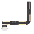 Charging Port Flex Cable Compatible For iPad Air 1 / iPad 5 (2017) / iPad 6 (2018) (Soldering Required) (Premium) (White)