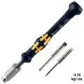 Wera Torque Screwdriver Micro ESD Kit  (0.35 kgf cm) (Black) (OEM Service Tools)